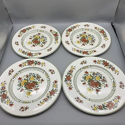 Buy Villeroy Boch Summerday 10.5  Dinner Plate Set Of 4 Mettlach Lithography Germany • 45.53£