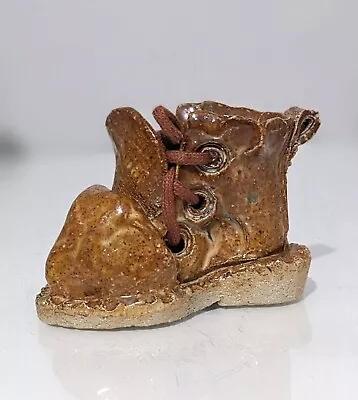 Buy Vintage Old Boot Handmade Pottery Ornament • 10.99£
