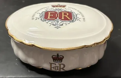 Buy Trinket Box Queen Elizabeth II Silver Jubilee 1977 By Lord Nelson Pottery • 20£
