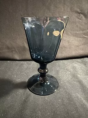 Buy Lenox ~   Antique Bluebell  ~ 5” Blue Stem Wine Glasses ~ Mint Condition • 4.73£