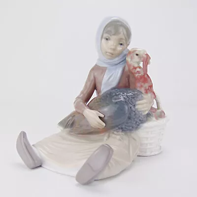 Buy Lladro Figurine Girl With Turkey 4569 Spanish Porcelain Lady Figures • 49.99£