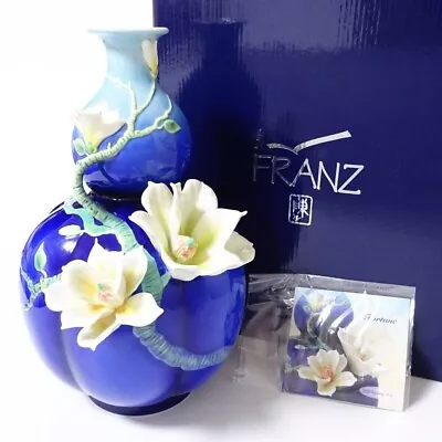 Buy Franz Magnolia Porcelain Vase Model FZ03807 14  New In Box • 357.90£