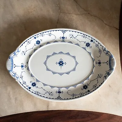 Buy Furnivals Blue Denmark Oval Underplate For Soup Tureen Blue And White 1920-1930 • 71.24£