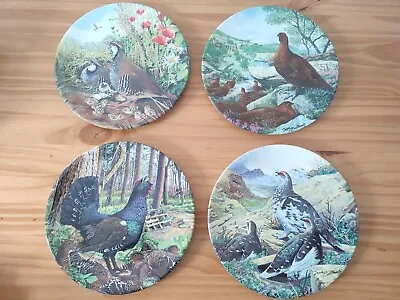 Buy Royal Grafton Braithwaite Bird Plates -Partridge Grouse Ptarmigan Capercailliex4 • 21.99£