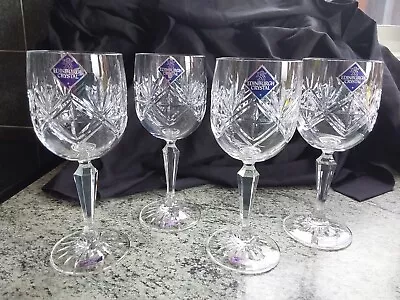 Buy Set Of 4 Edinburgh Crystal Ness Wine Glasses 6.75 Inches See Description • 39.99£