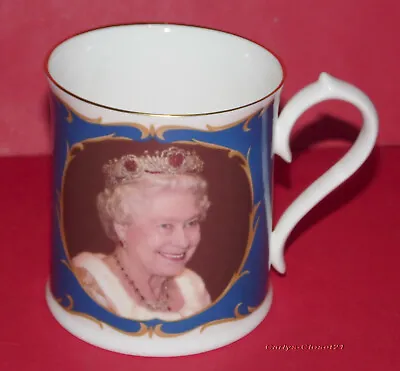 Buy AYNSLEY Fine Bone China * Rare 85th Birthday Of H.M. Queen Elizabeth II Mug * • 9.74£