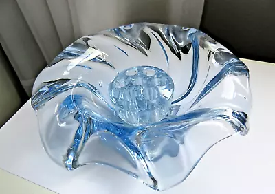 Buy Bagley  Equinox  Blue Glass Bowl Complete With Frog - Excellent - 1930's • 20£