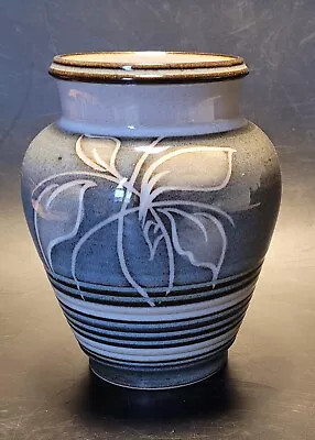 Buy Denby Stoneware Fresco Vase - Blue/grey/brown - 13 Cm • 8£