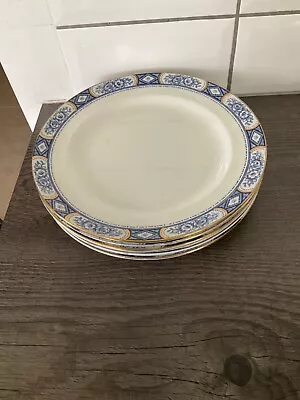 Buy Set Of 6 Vintage Burleigh Ware Dinner Plates Adelaide Pattern. 25cm • 3.99£