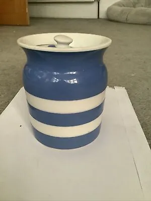 Buy T.G. Green Blue And White Cornish Ware Storage Jar Medium 5” • 10£