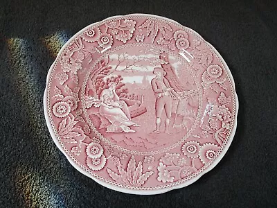 Buy Lovely Vintage Spode Collectors Georgian Series Woodman Design Red Dinner Plate • 10.95£