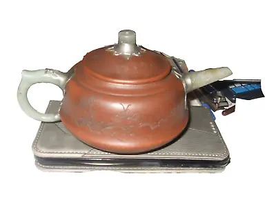 Buy Chinese Antique Yixing Jade Teapot  Signed Rare.Probably Republic Period/earlier • 1.20£