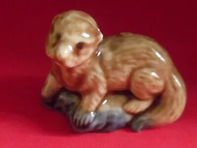 Buy Vintage Wade Whimsie Otter ? On A Blue Base • 2£