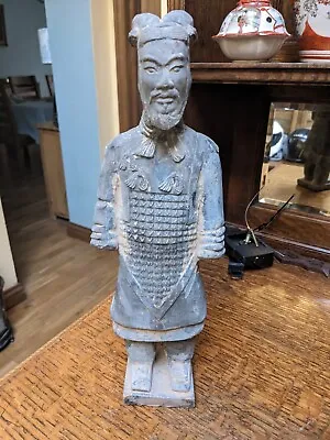 Buy Oriental Warrior Pottery Figure/Statue • 18£