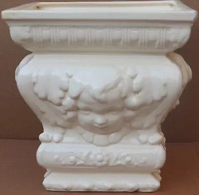 Buy Large Decorative Old B/stone Of Poole Pottery Planter With Maskhead Decoration • 2.20£