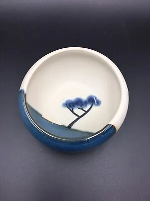 Buy Jack O'Patsy Cool Mountain Blue Irish Studio Pottery Design Bowl • 18.50£