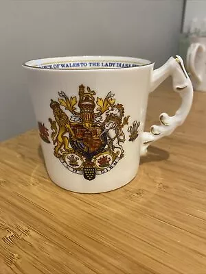Buy HRH Prince Charles And Lady Diana Royal Wedding Aynsley Fine Bone China Mug Cup • 8£