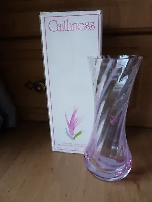 Buy Caithness Glass Cranberry Bud Vase With Original Sticker. 7” H. Beautiful Ex Con • 8.95£