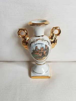 Buy Limoges France White/Gold-tone Collectable Mini Vase. 4  High. Mini Size. • 6.50£