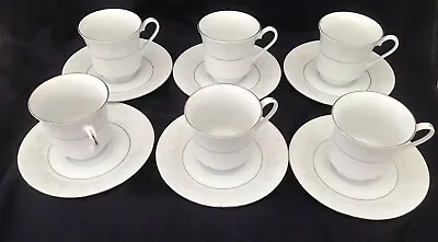 Buy Crown Ming Queens Lace Fine Bone China 6 Tea Cups & Saucers. Unused • 5£