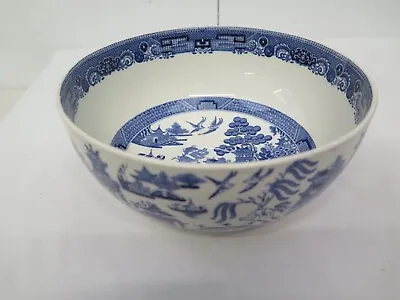 Buy Wedgwood Willow Bowl Serving 22cm Tableware Floral Blue White • 12.99£