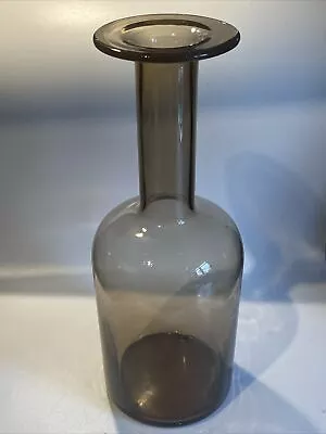Buy Vintage Holmegaard Otto Brauer Gulvvase Grey Vase 26cm Sweden Mid Century Modern • 40£