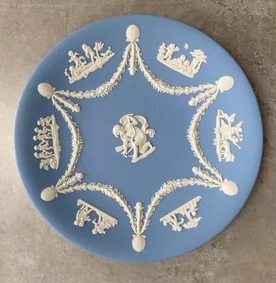 Buy Wedgewood Blue Jasperware Cupid & Cherubs Decorative Plate Angels 9 In Ex Con • 5£