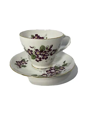 Buy Vintage Duchess Bone China Tea Cup & Saucer “Violetta” Pattern Made In England • 23.78£