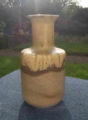 Buy Vintage Blakeney Pottery Lava Style Vase P5 26cm Tall Green / Brown • 27.99£