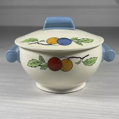 Buy Grindley Pottery Lidded Pot Fruit Design Vintage Ceramic Bowl Made In England • 16.95£