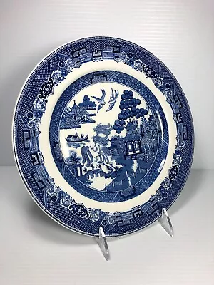 Buy Johnson Brothers Blue Willow Dinner Plate 10 1/4  Made In England New (NOS) MINT • 18.82£