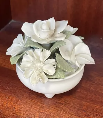 Buy Staffordshire Bone China White Flower Posy, 8cm • 15£