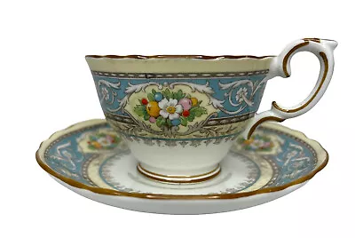 Buy Crown Staffordshire Fine Bone China Floral Bouquet Tea Cup Saucer England 15646 • 28.30£