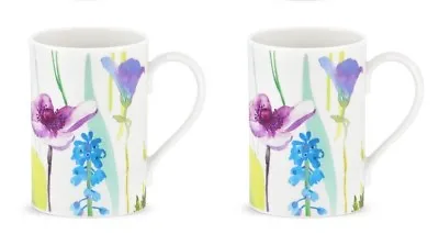 Buy ❀ڿڰۣ❀ PORTMEIRION Set Of Two WATER GARDEN Porcelain MUGS ❀ڿڰۣ❀ New • 34.99£