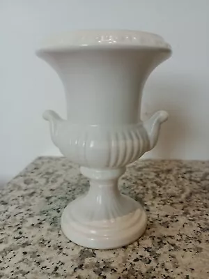 Buy Small Dartmouth Pottery Devon Urn Vase 67c White Crazed Classical Style Ceramic • 8£