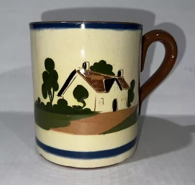 Buy Watcombe Devon Pottery Motto Ware Mug Cup Tankard “up To The Lips And Over The” • 19.89£