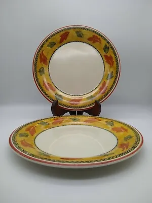 Buy 2 Vintage Staffordshire Tableware Savannah 10  Dinner Plate *Cutlery Marks  • 12.99£