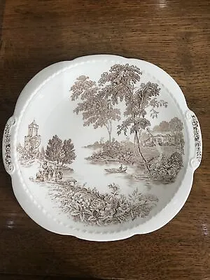 Buy Vintage Swinnertons The Ferry Plate Dish Staffordshire , England 25.5 Cm • 12£