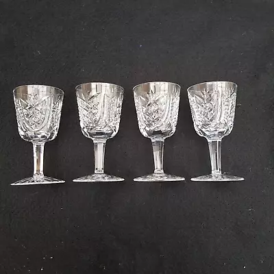 Buy 4 Stunning Waterford Crystal Glass Clare Pattern Port Wine Glasses Signed • 24.99£