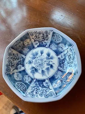 Buy Japanese Blue & White Dessert Bowls Scalloped Edges, ORIENTAL ASIAN • 25.60£