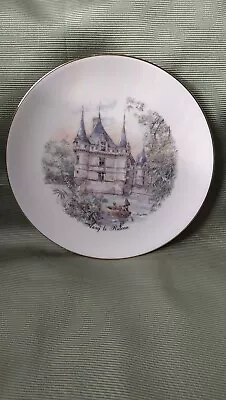 Buy Azay Le Rideau Porcelaine De Limoges Reunies France Bone China Collector's Plate • 11.99£