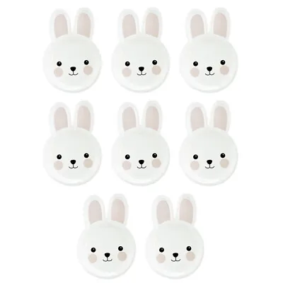 Buy  8 Pcs Bunny Birthday Dinnerware Rabbit Paper Plate Disposable • 6.78£
