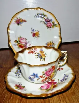 Buy Cup, Saucer & Plate By Hammersley Dresden Sprays & Patricia Pattern ~ Excellent • 35£
