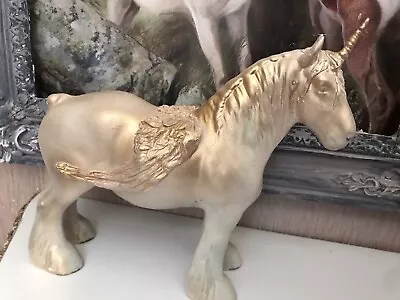 Buy Rare Beswick Pottery Early Grey Shire  Horse Has Been Modified Into A Pegasus. • 10£
