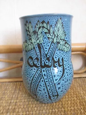 Buy Wellhouse Pottery, Paignton, Studio Pottery Celery Vase • 8.99£