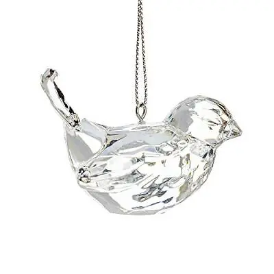 Buy Gisela Graham Crystal Glass Effect Bird Hanging Christmas Decoration • 9.99£