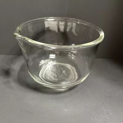 Buy Fire King Bowl For Sunbeam 6.5” Clear Mixing Bowl With Spout Vintage • 14.94£