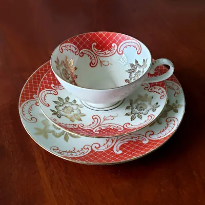 Buy Bavarian Porcelain China Cup Saucer Dessert Plate Trio Antique PreWar Edwardian  • 72.32£