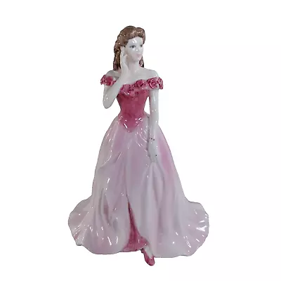 Buy Coalport Sarah Figurine Of The Year 1994 Pink Dress 21cm Height Limited Edition • 60£