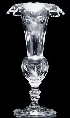 Buy EXCELLENT LARGE 19thC GEORGIAN EARLY VICTORIAN ANGLO IRISH CUT GLASS FLOWER VASE • 56.30£